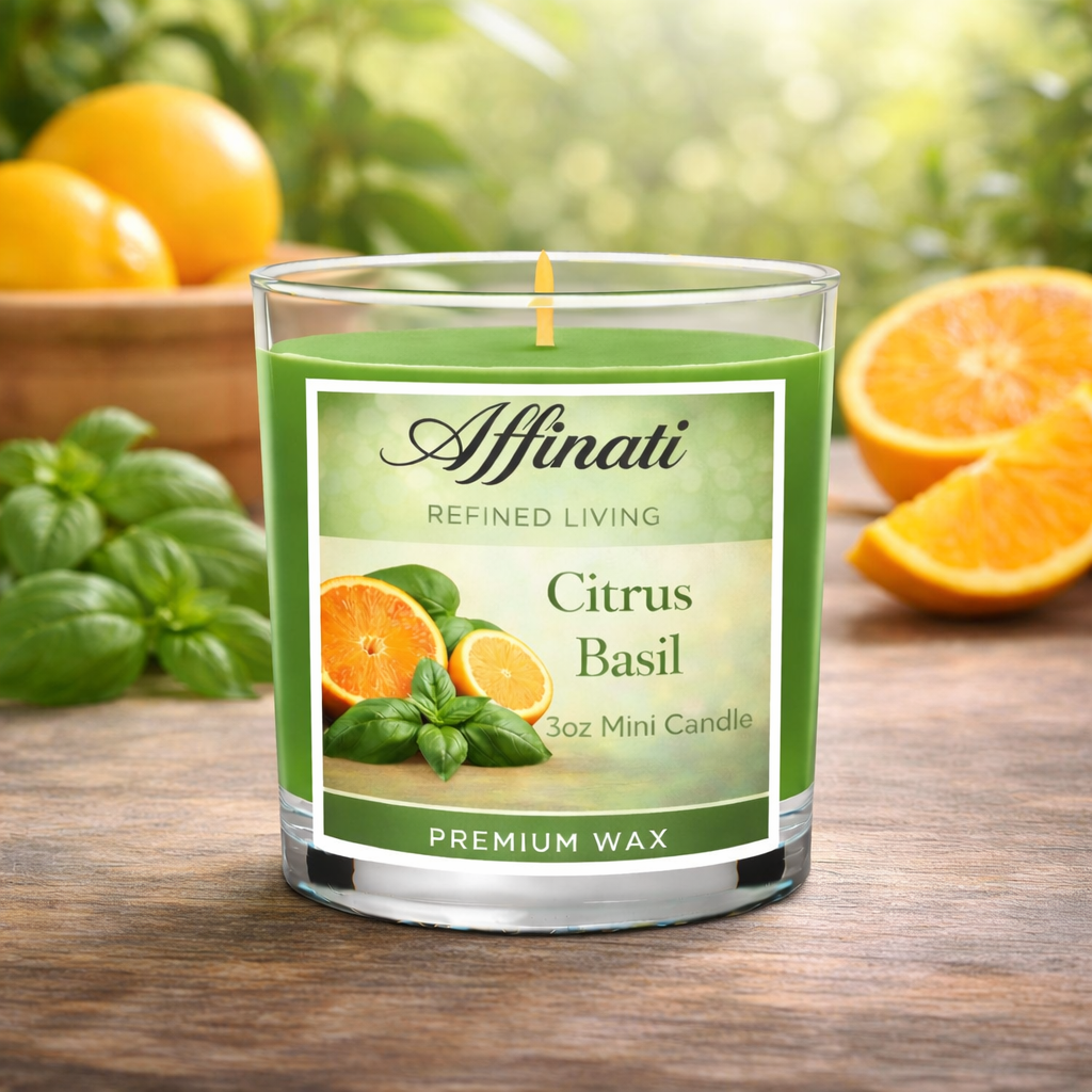 Citrus Basil Mini Candle