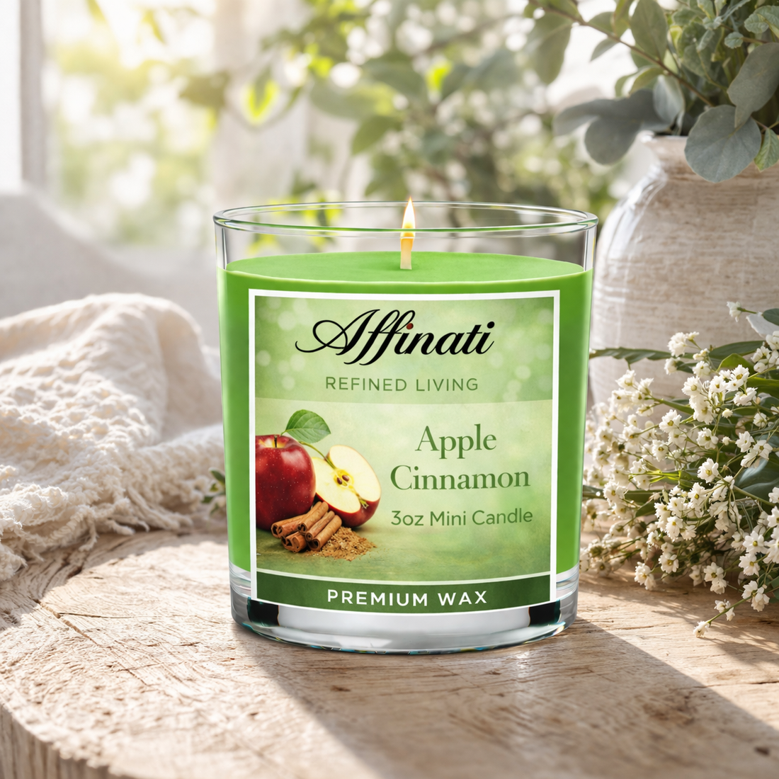 Apple Cinnamon Mini Candle