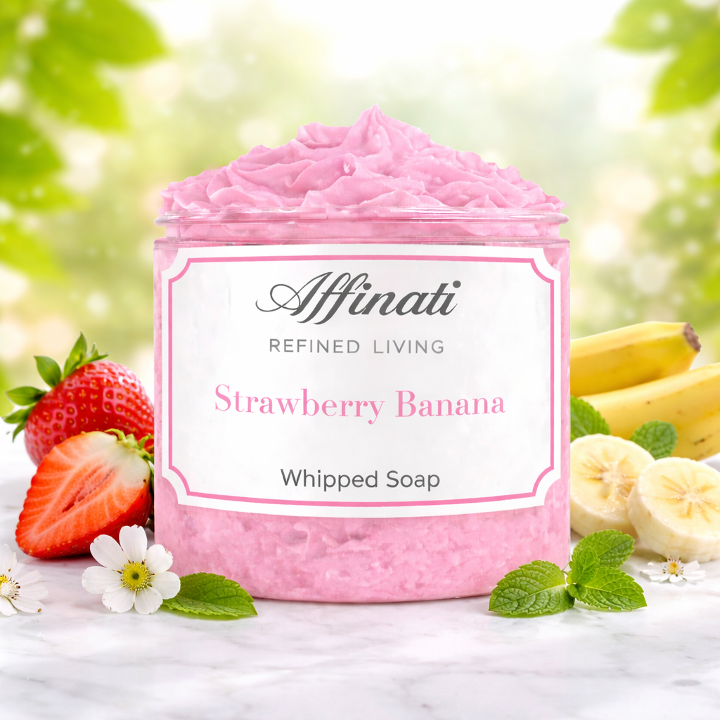 Strawberry Banana Whipped Soap - 20 oz