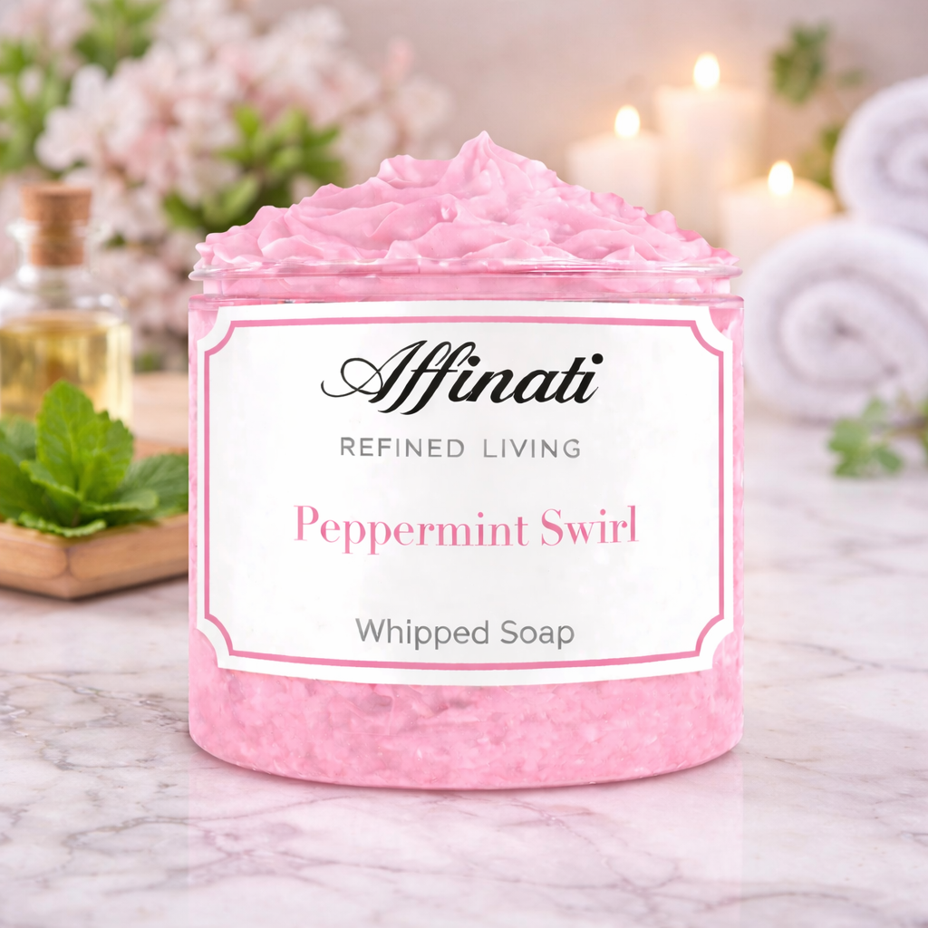 Peppermint Swirl Whipped Soap - 20 oz