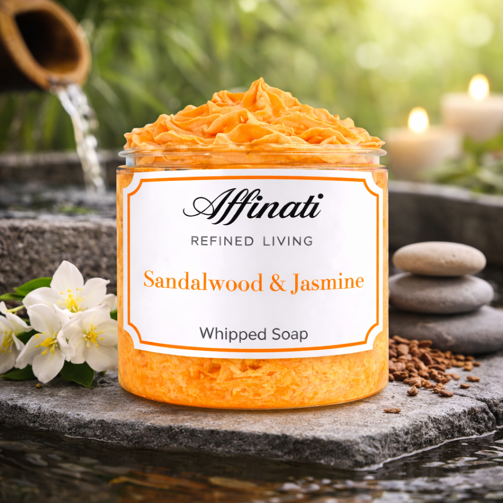 Sandalwood & Jasmine Whipped Soap - 20 oz