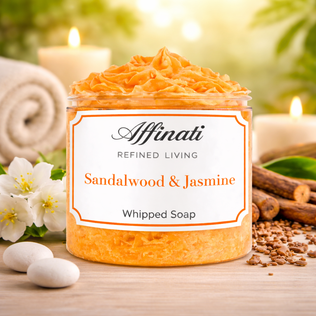 Sandalwood & Jasmine Whipped Soap - 20 oz