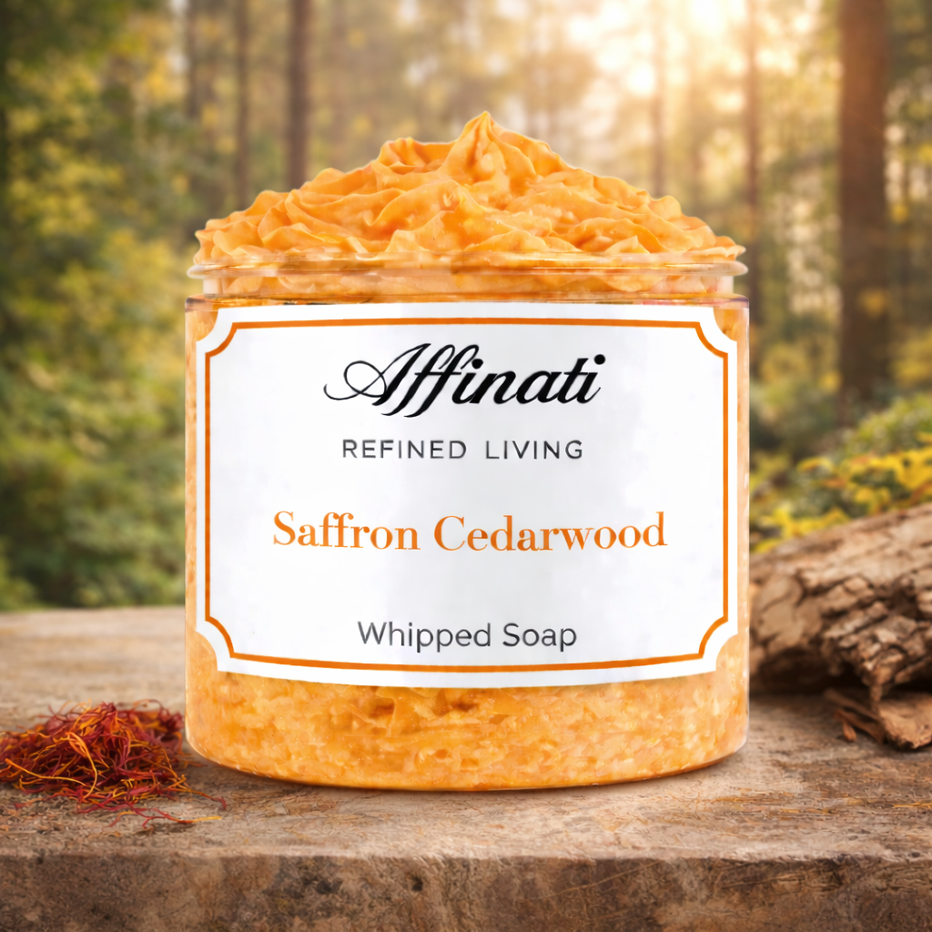 Saffron Cedarwood Whipped Soap - 20 oz