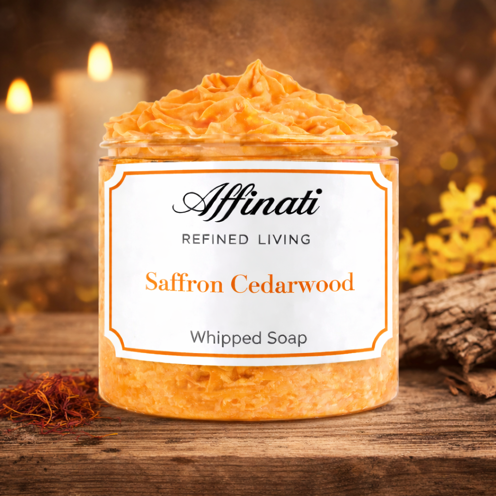 Saffron Cedarwood Whipped Soap - 20 oz