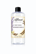 Bottle of Affinati Lavender Vanilla Body Wash, 16 oz