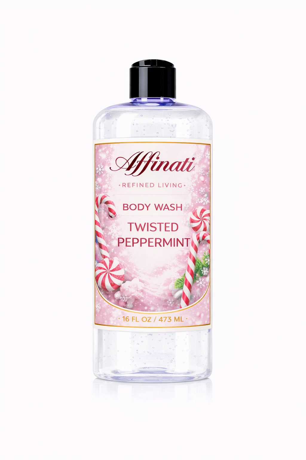 Twisted Peppermint Refreshing Body Wash 16 oz Sulfate Free