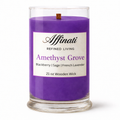 Amethyst Grove Wooden Wick Candle – Luxury 21 oz Soy Blend | Affinati