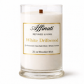 White Driftwood Wooden Wick Candle – Luxury 21 oz Soy Blend | Affinati