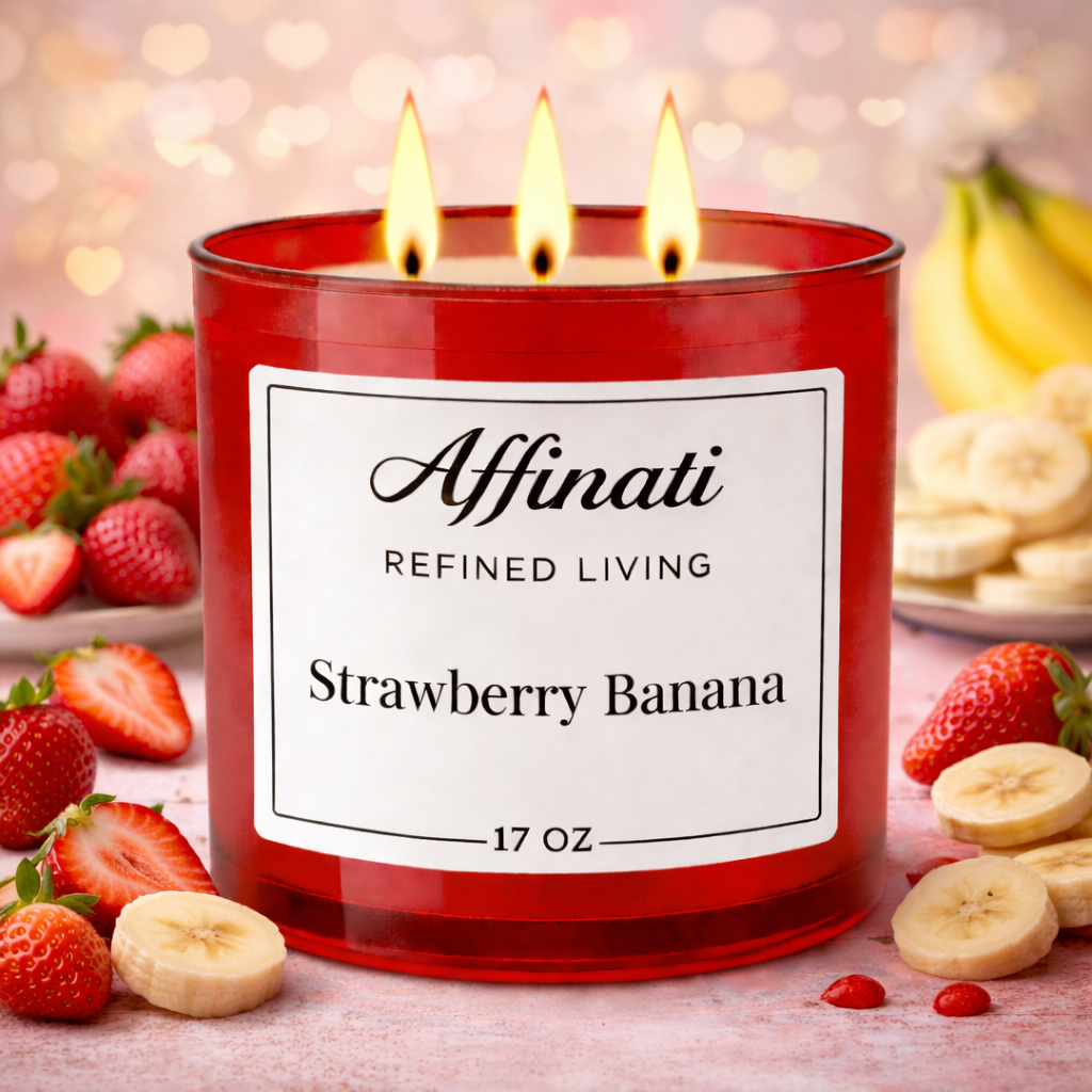 3-Wick Strawberry Banana Candle