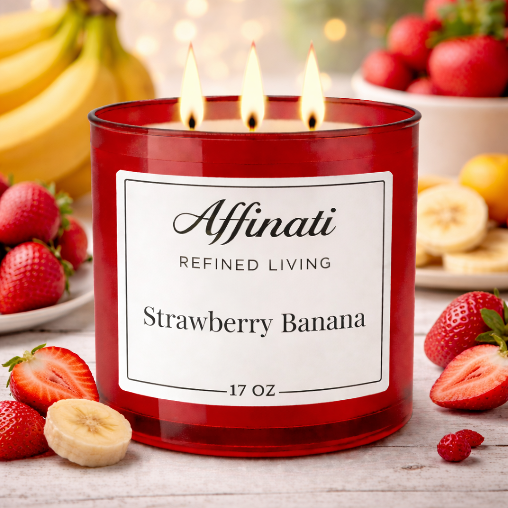 3-Wick Strawberry Banana Candle