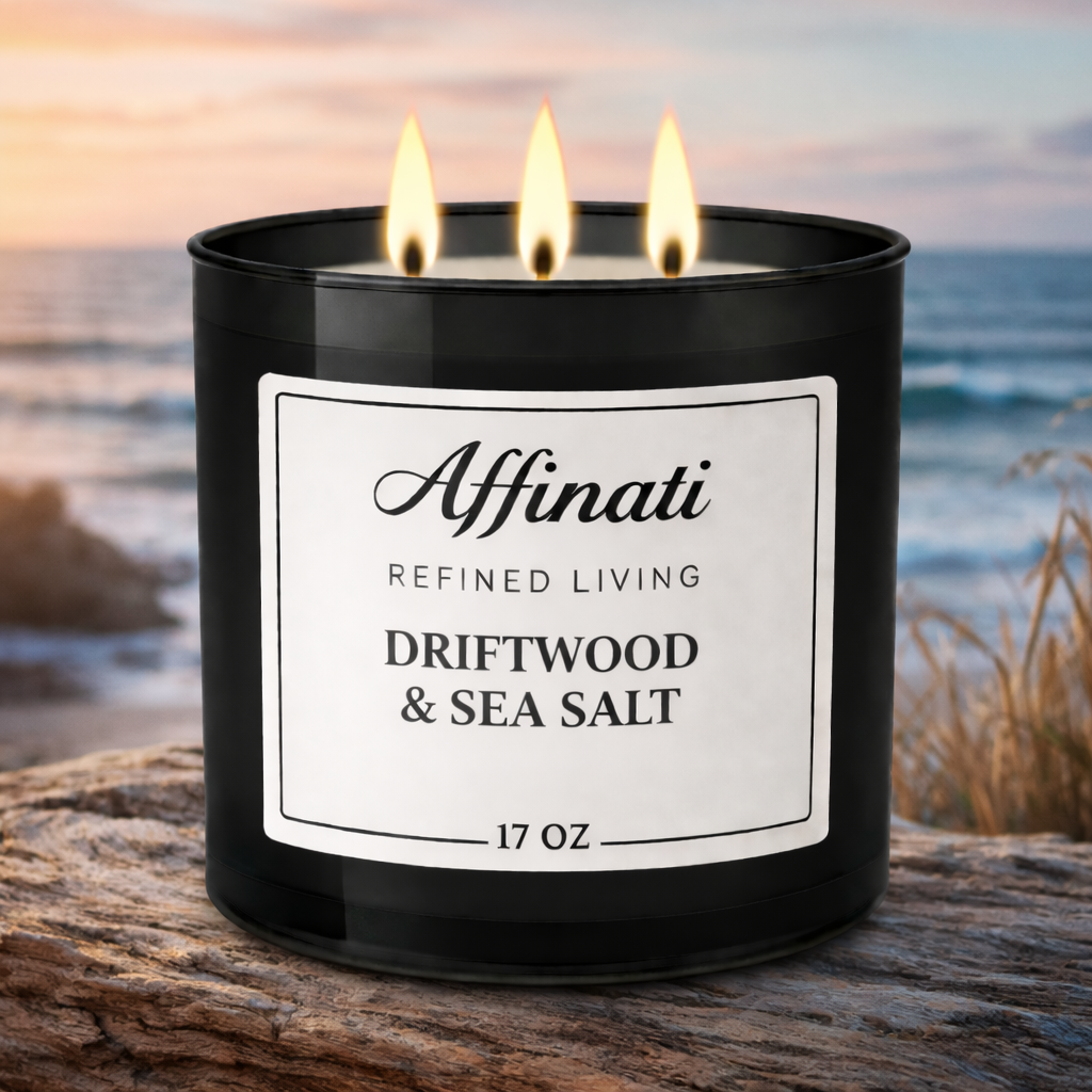 3-Wick Driftwood & Sea Salt Candle