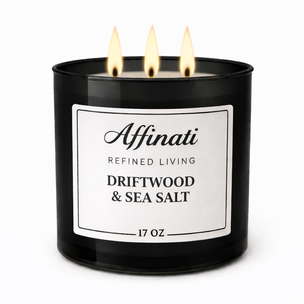 3-Wick Driftwood & Sea Salt Candle