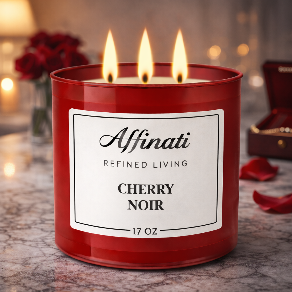 3-Wick Cherry Noir Candle