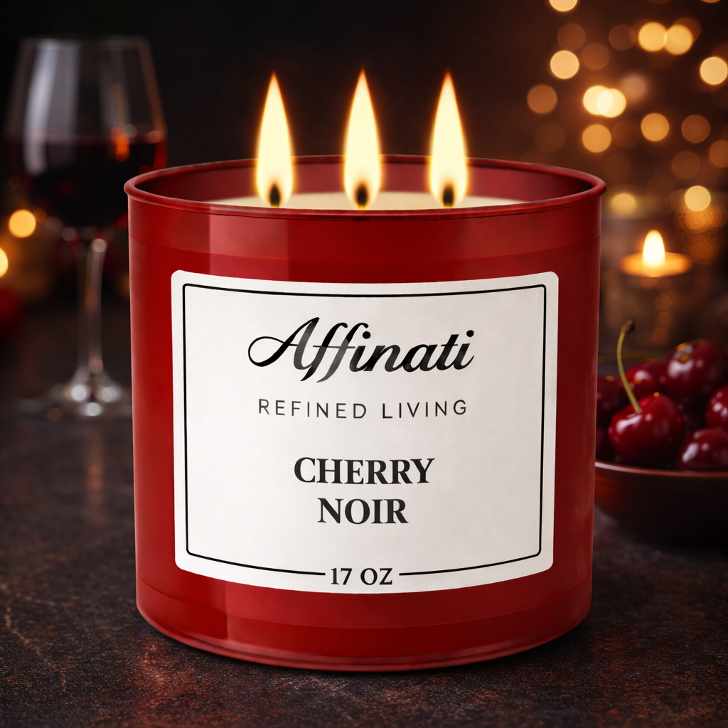 3-Wick Cherry Noir Candle