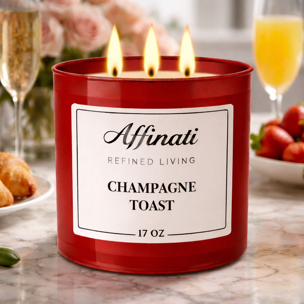3-Wick Champagne Toast Candle