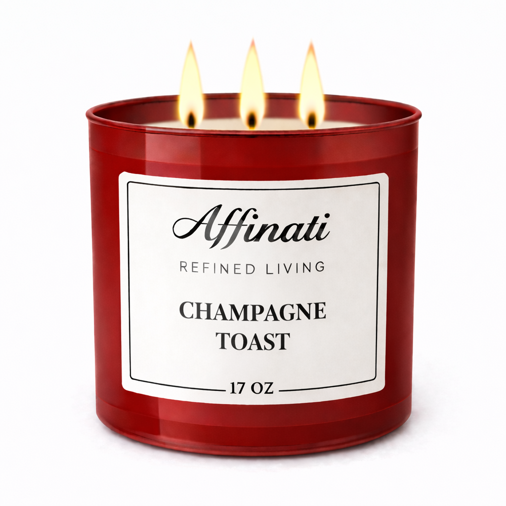 3-Wick Champagne Toast Candle