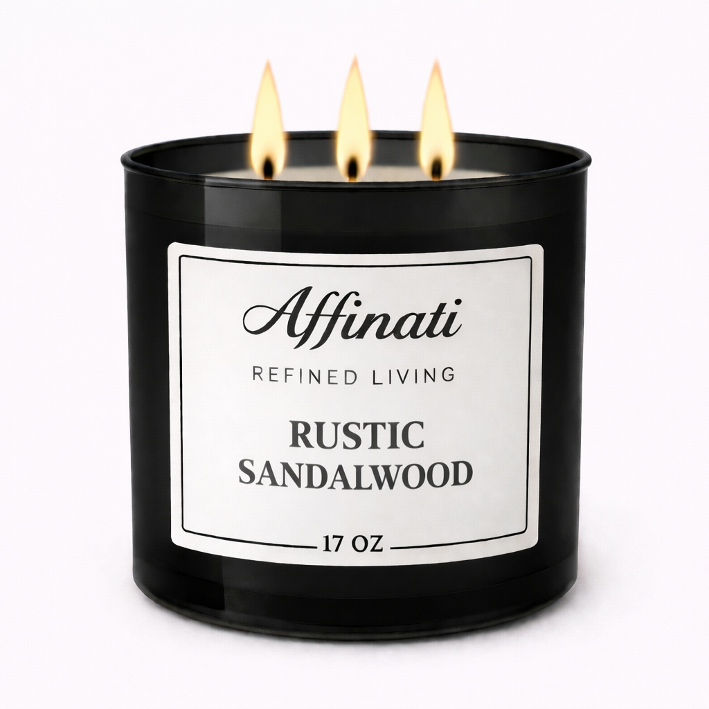3-Wick Rustic Sandalwood Candle