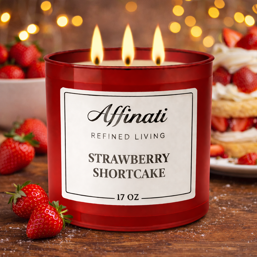 3-Wick Strawberry Shortcake Candle