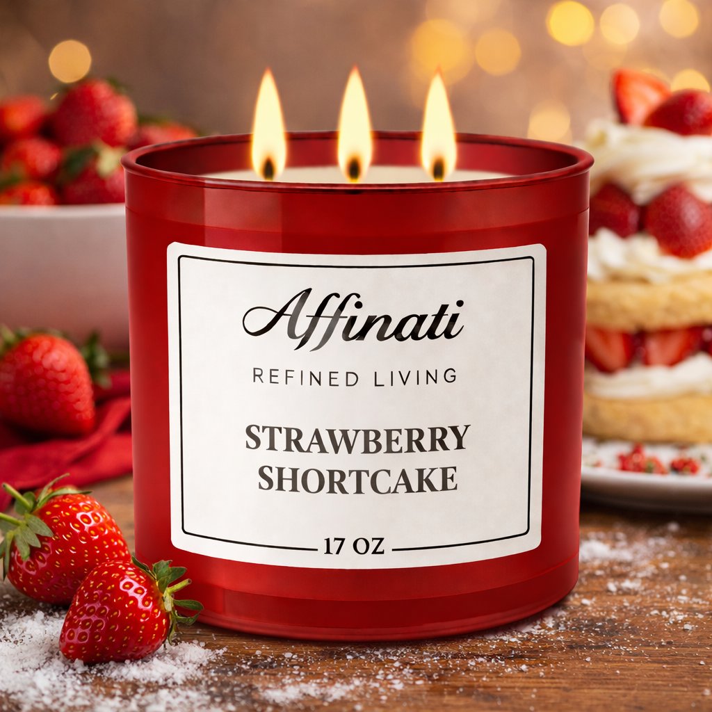 3-Wick Strawberry Shortcake Candle