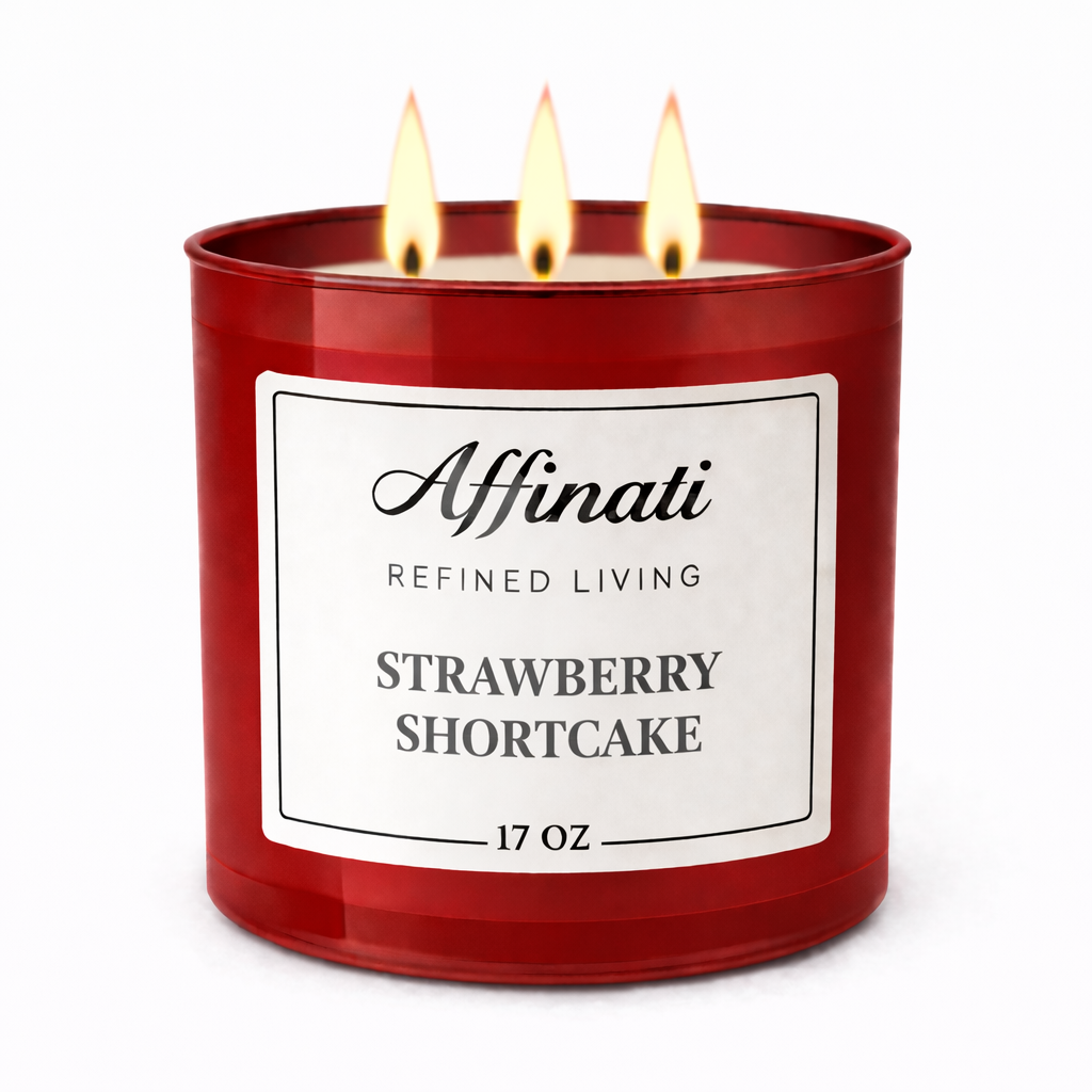 3-Wick Strawberry Shortcake Candle