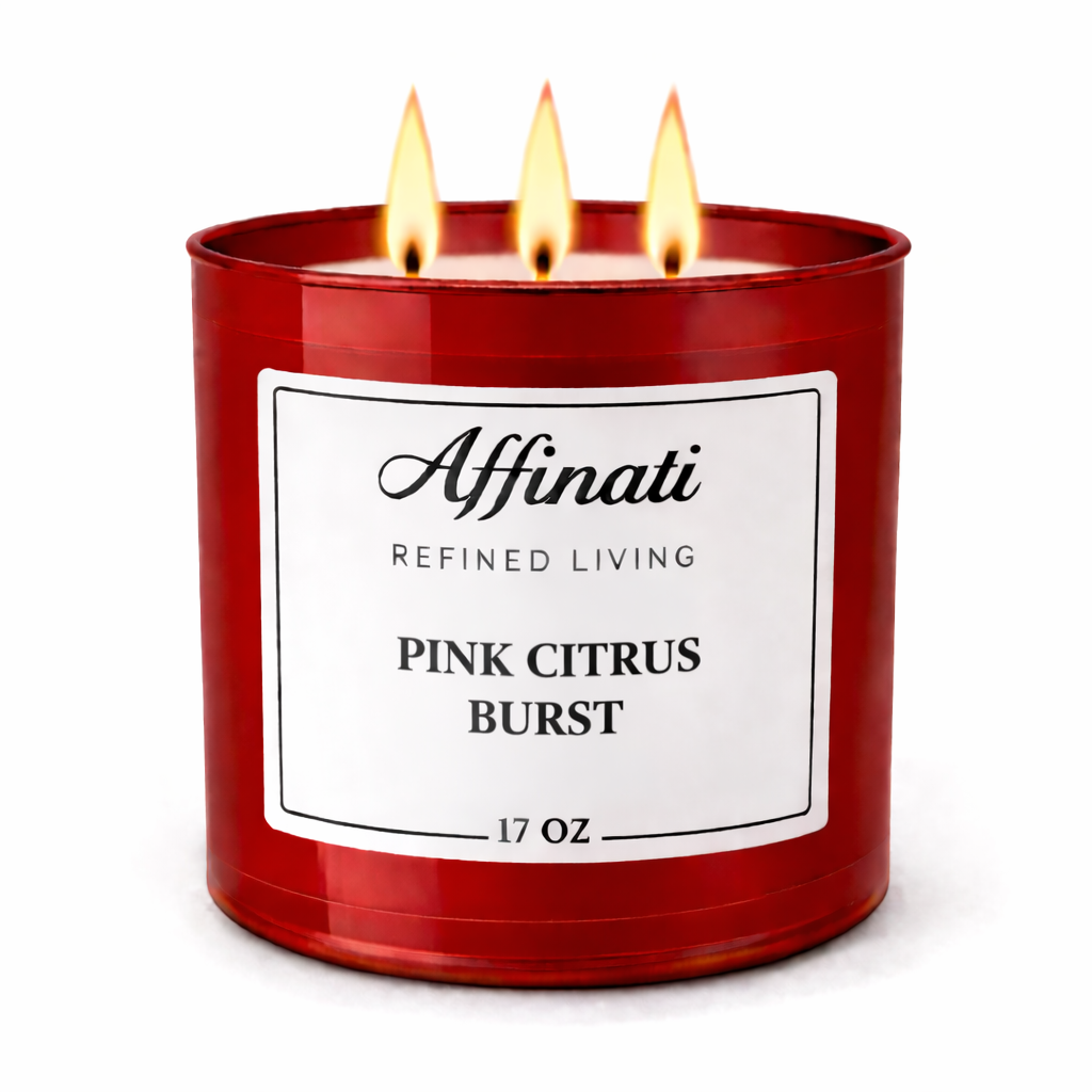 3-Wick Pink Citrus Burst Candle