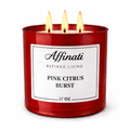 3-Wick Pink Citrus Burst Candle
