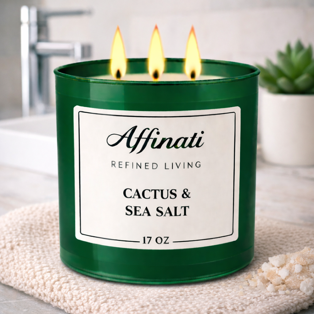 3-Wick Cactus & Sea Salt Candle
