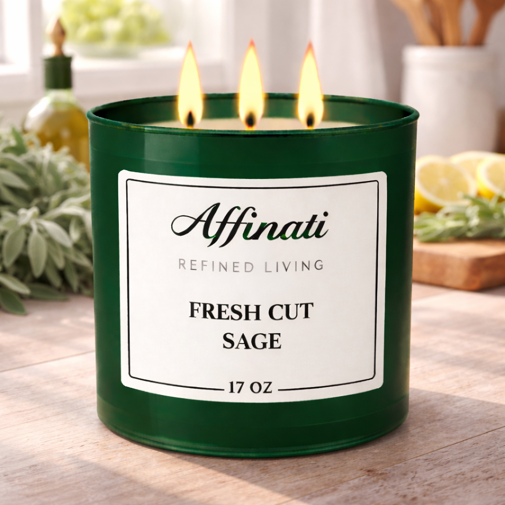 3-Wick Fresh Cut Sage Candle