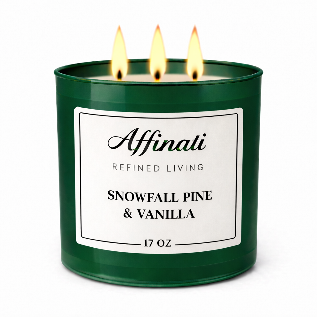 3-Wick Snowfall Pine & Vanilla Candle