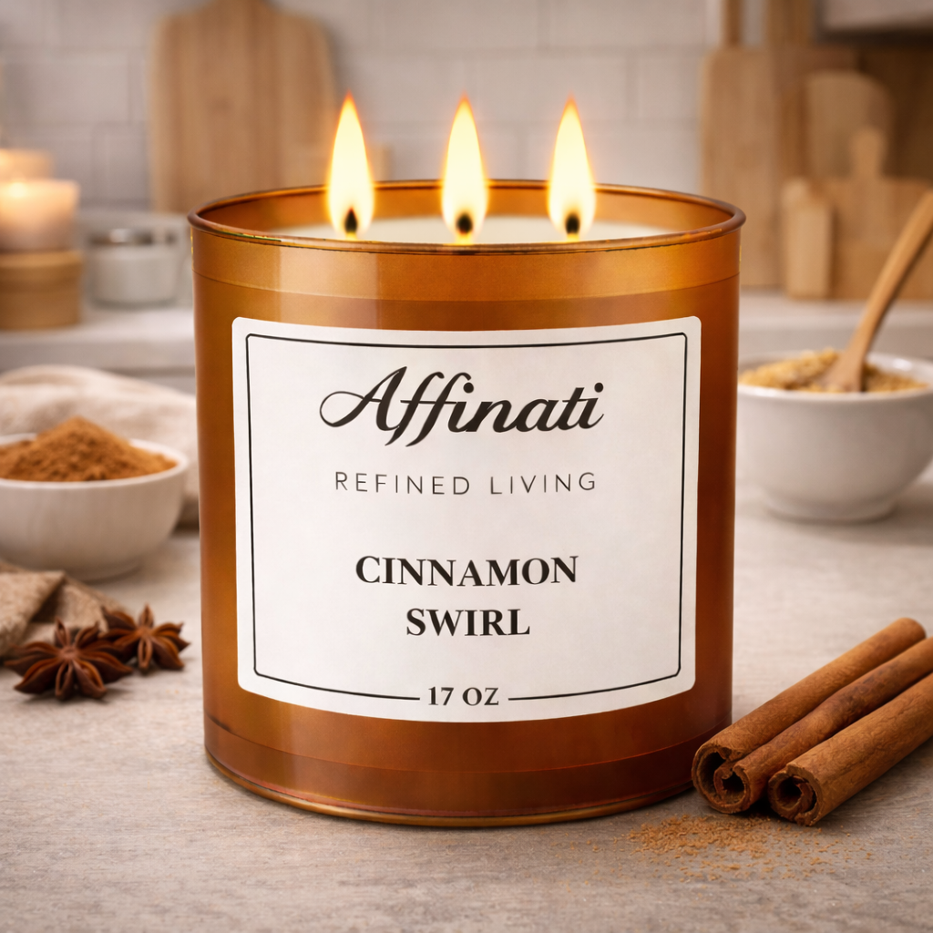 3-Wick Cinnamon Swirl Candle
