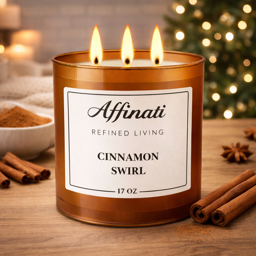 3-Wick Cinnamon Swirl Candle