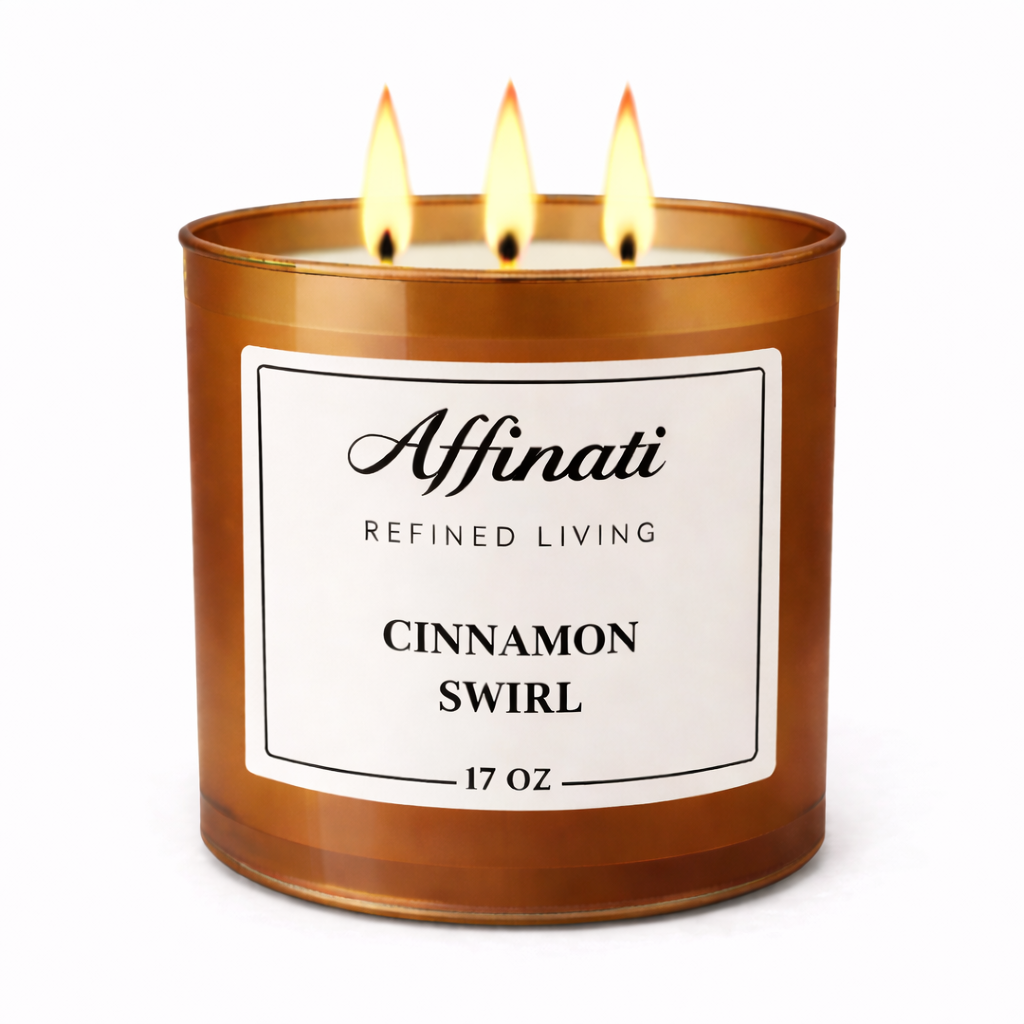 3-Wick Cinnamon Swirl Candle