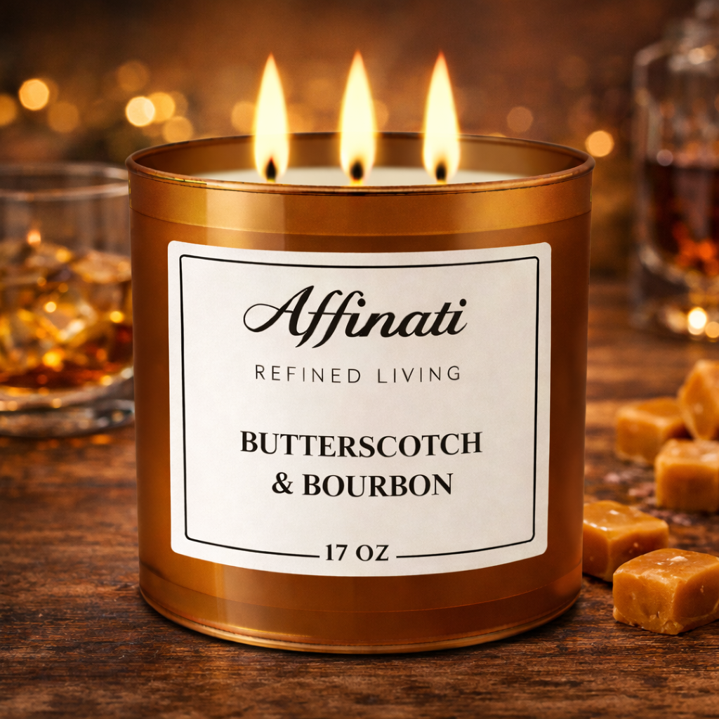 3-Wick Butterscotch & Bourbon Candle
