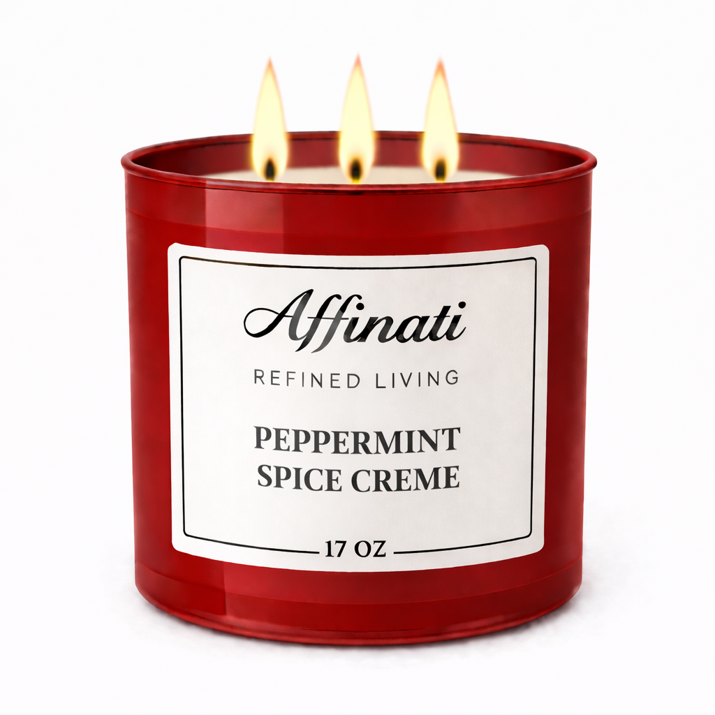 3-Wick Peppermint Spice Creme Candle