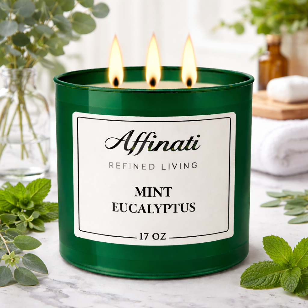 3-Wick Mint Eucalyptus Candle