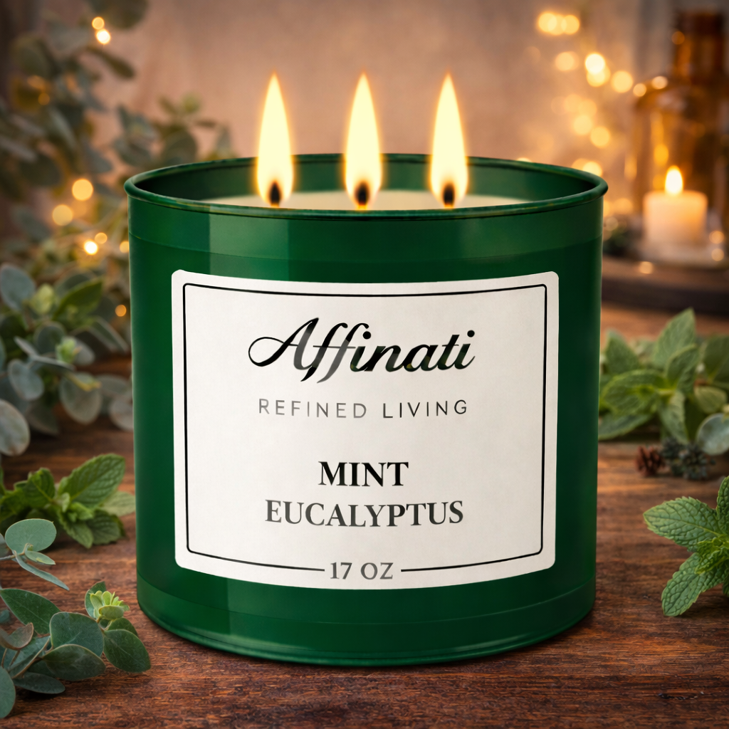 3-Wick Mint Eucalyptus Candle