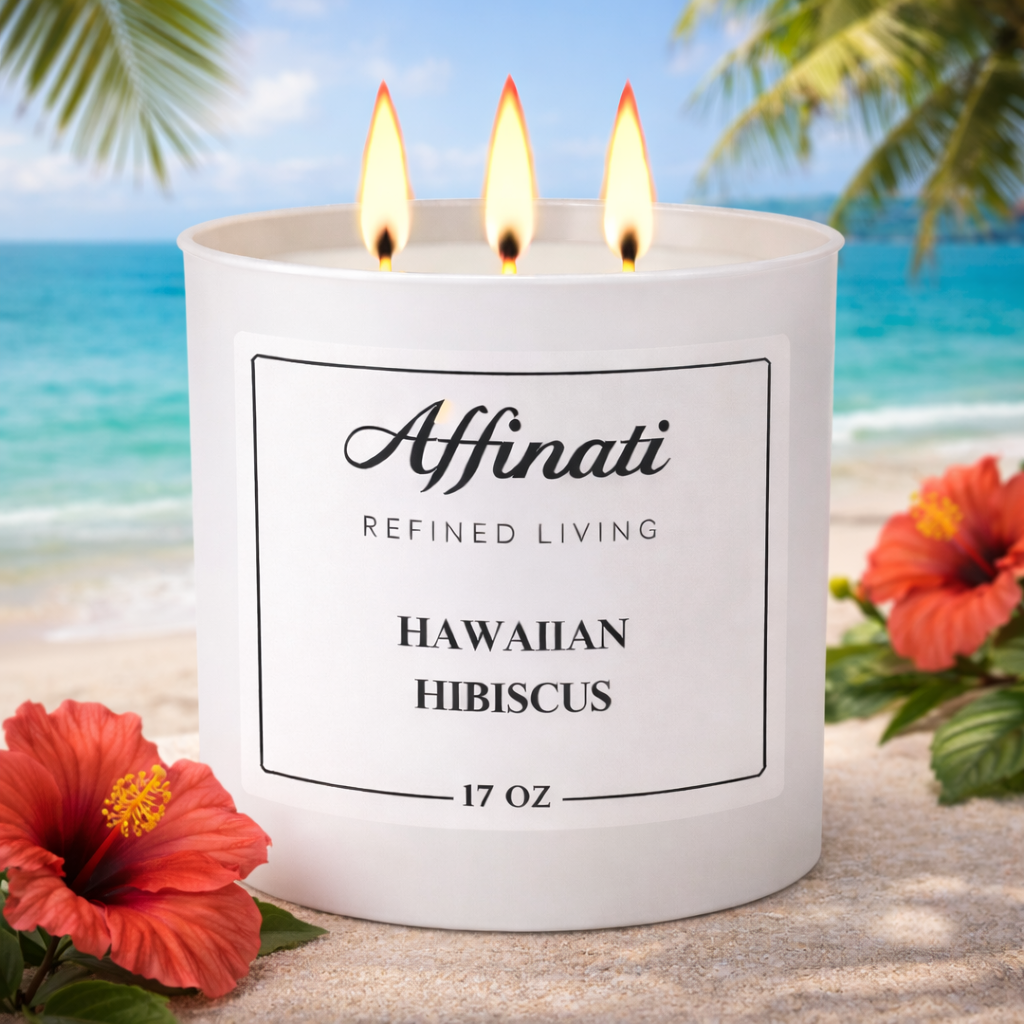 3-Wick Hawaiian Hibiscus Candle