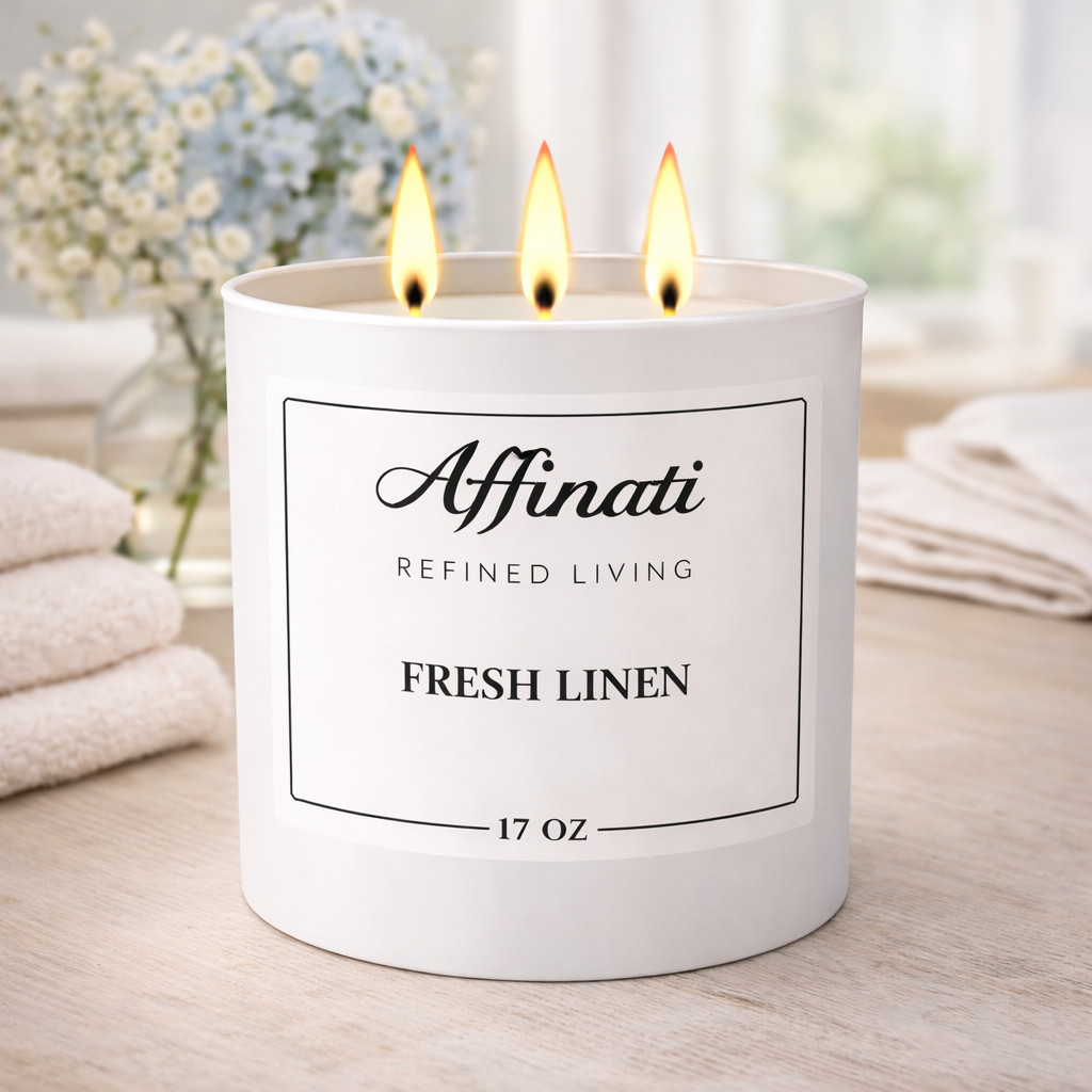 3-Wick Fresh Linen Candle