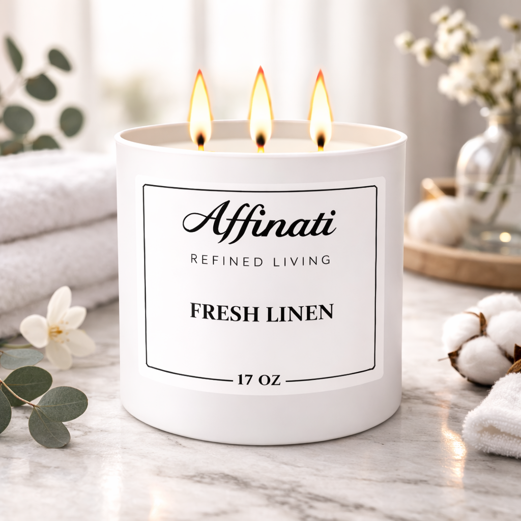 3-Wick Fresh Linen Candle