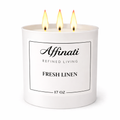 3-Wick Fresh Linen Candle