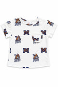 Montana State University White Bobcat Ruffle Pocket Tee