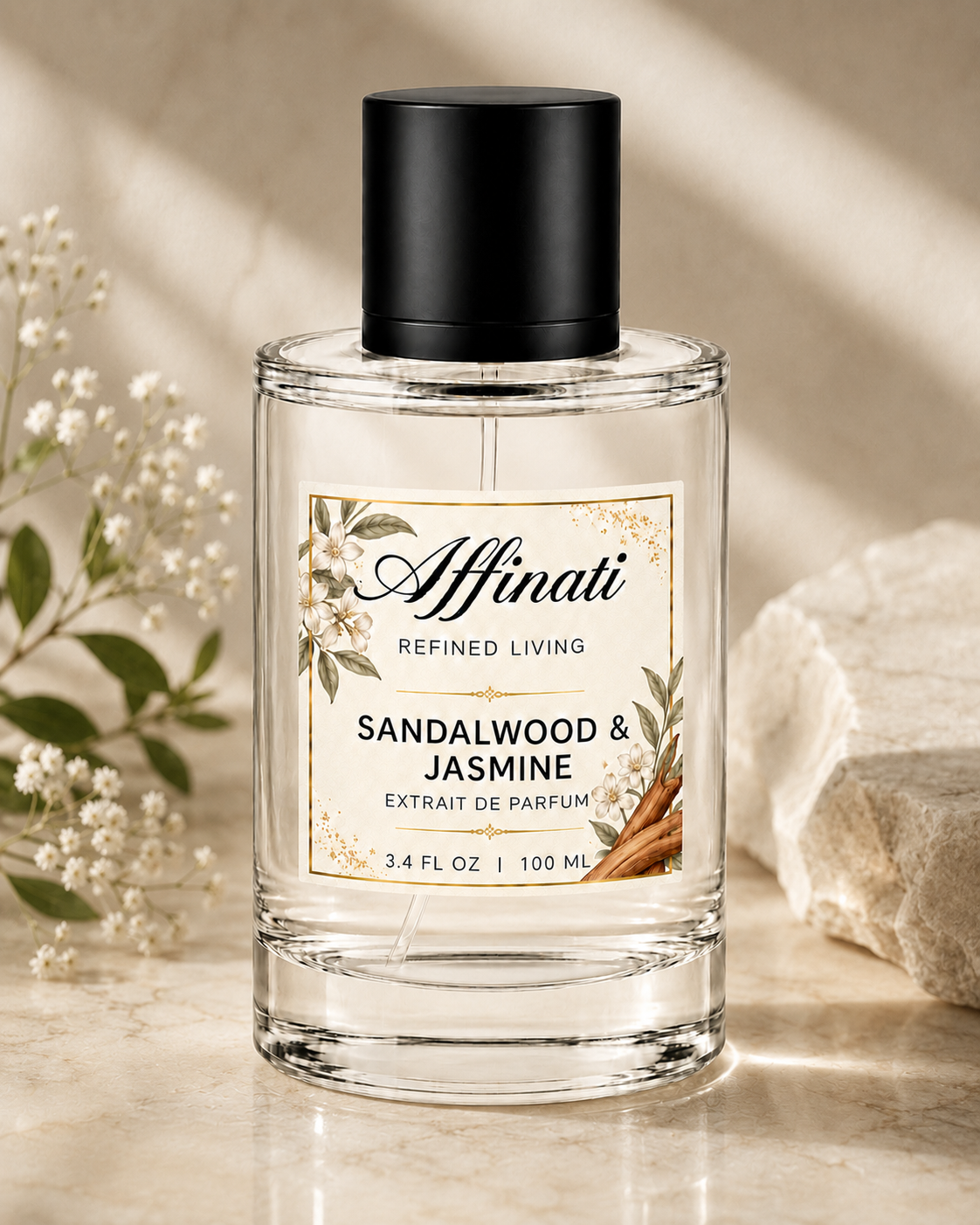 Sandalwood & Jasmine Extrait de Parfum Unisex Woody Floral Scent