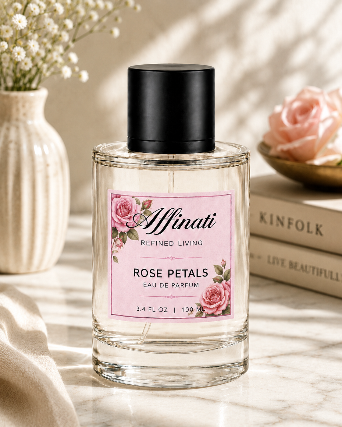 Rose Petals Perfume - Elegant Fresh Cut Rose Fragrance