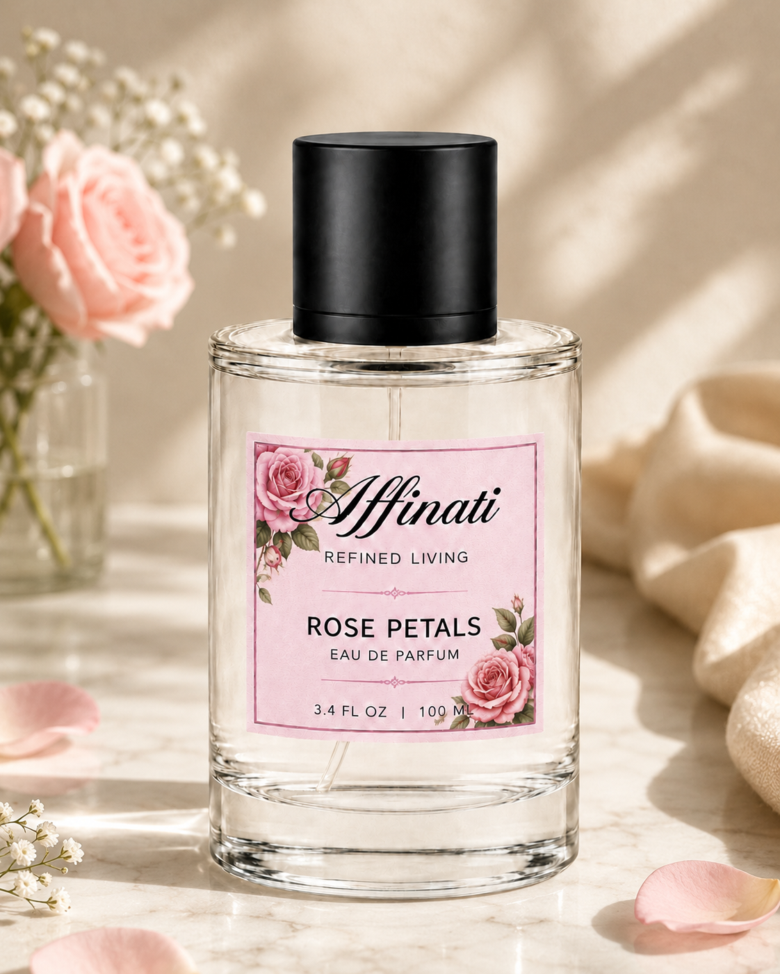 Rose Petals Perfume - Elegant Fresh Cut Rose Fragrance