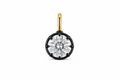 Georgian Bezel Round Cut Charm