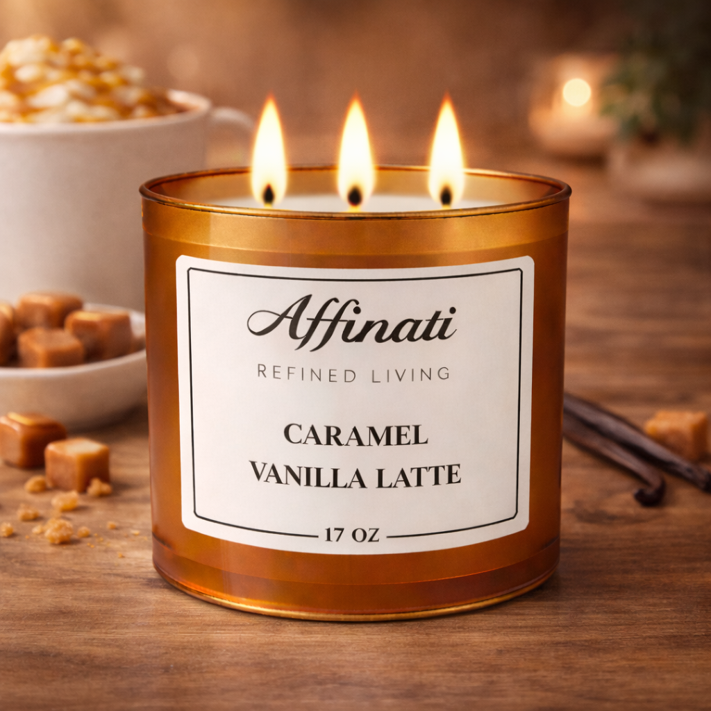 3-Wick Caramel Vanilla Latte Candle