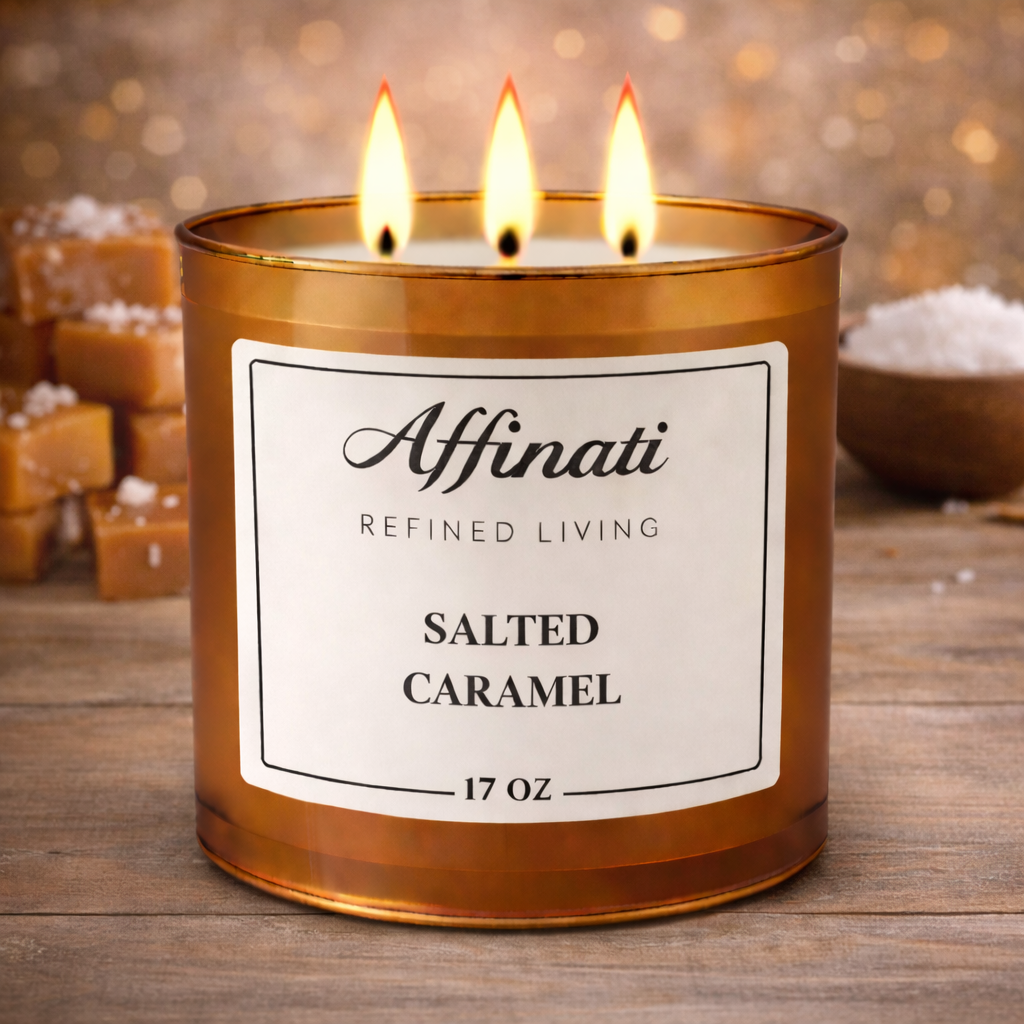3-Wick Salted Caramel Candle