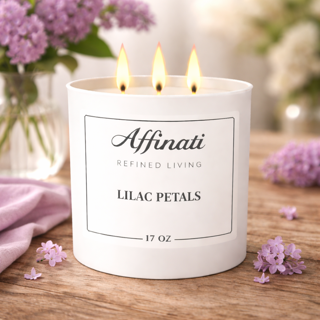 3-Wick Lilac Petals Candle