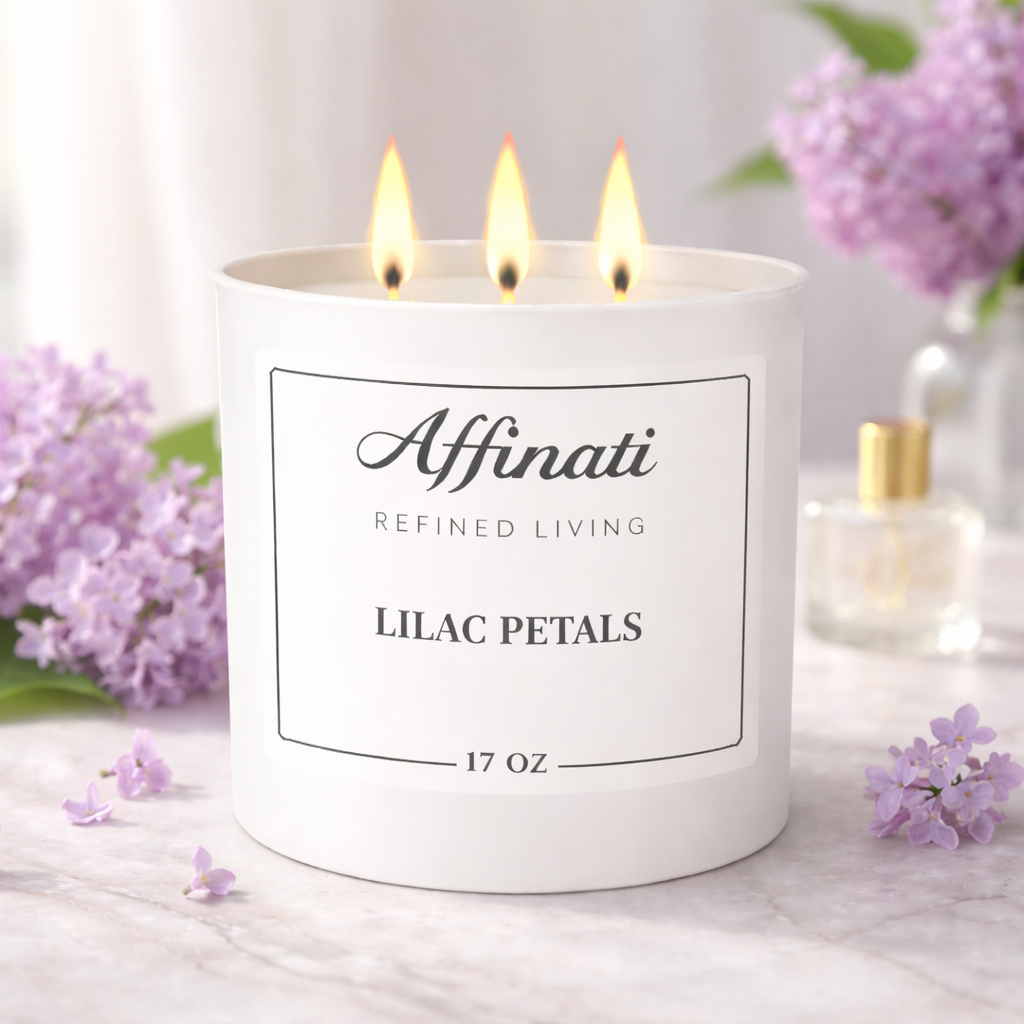3-Wick Lilac Petals Candle