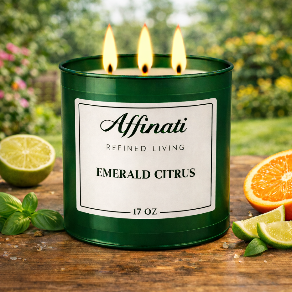 3-Wick Emerald Citrus Candle